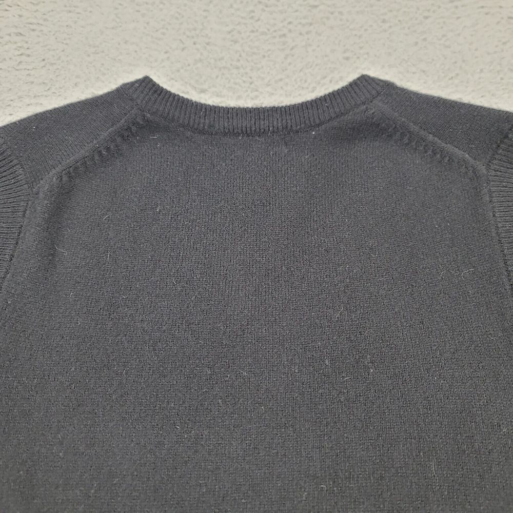 Clubfellow Sweater Mens Large Black Lambswool Vest Sleeveless V-Neck Golf Casual - Picture 4 of 9